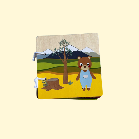Livre en bois - Ours