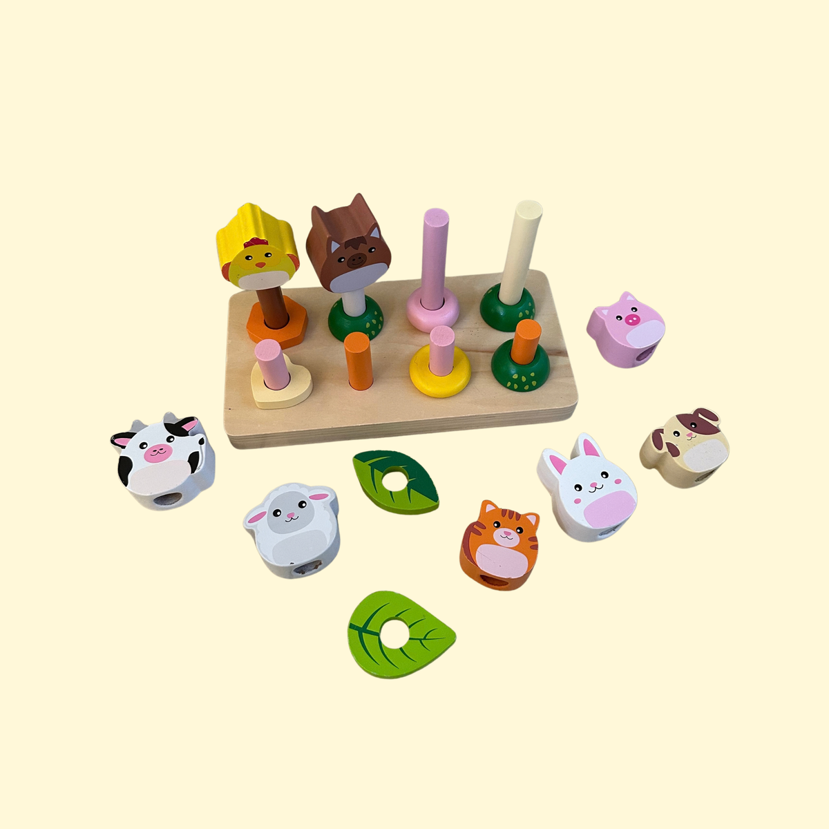 Jeu d'empilage en bois