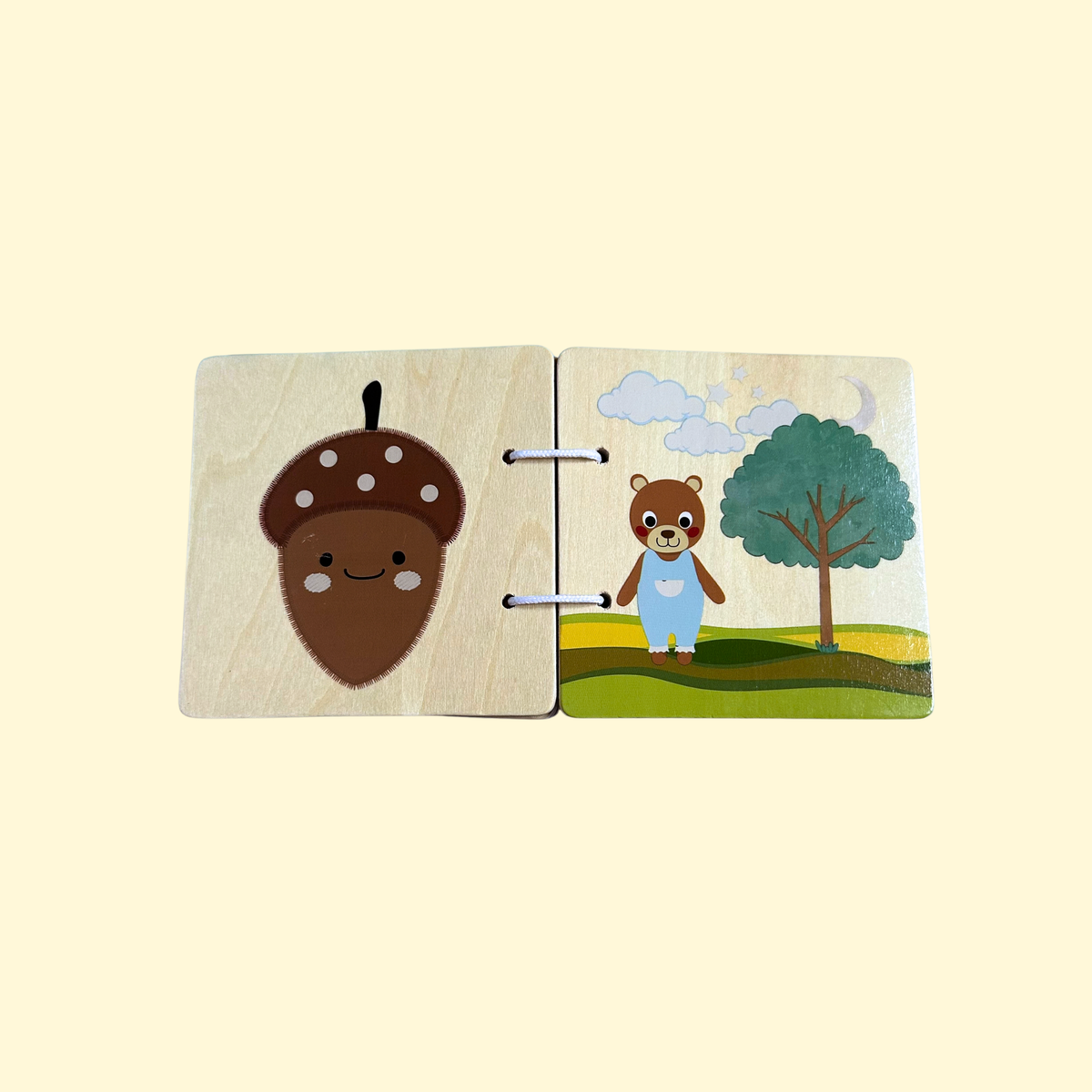 Livre en bois - Ours