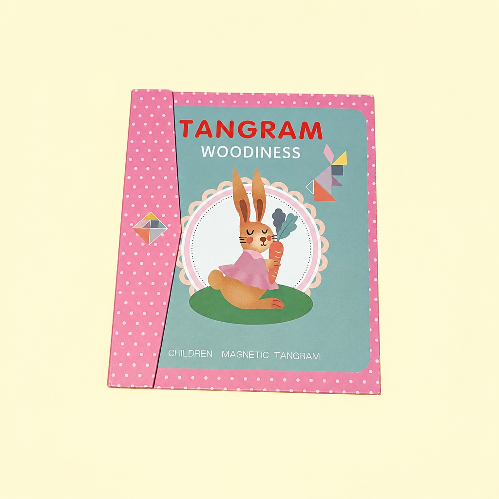Couverture du Tangram rose, retouche lumineuse